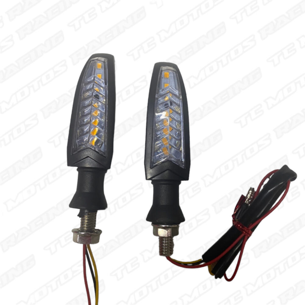 Direccional Led Lineal Ancho Con Stop Tc Motos Racing