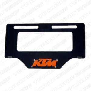 Porta placa 3D en acero KTM