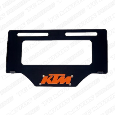 Porta placa 3D en acero KTM