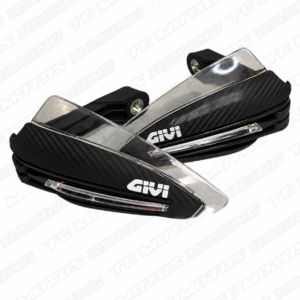 ROMPEVIENTO TIPO GIVI CON DIRECCIONAL ARTICULADO NEGRO