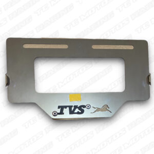 Porta placa acero TVS 3D negro