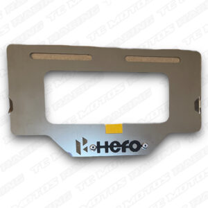 Porta placa acero Hero 3D negro