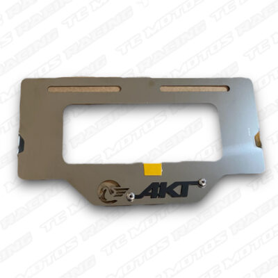 Porta placa acero AKT 3D negro