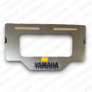 Porta placa acero Yamaha 3D negro