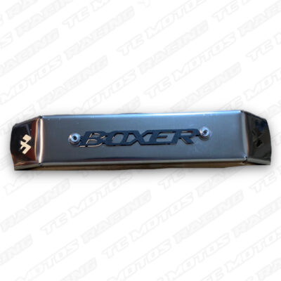 Emblema frontal acero Boxer 3D negro