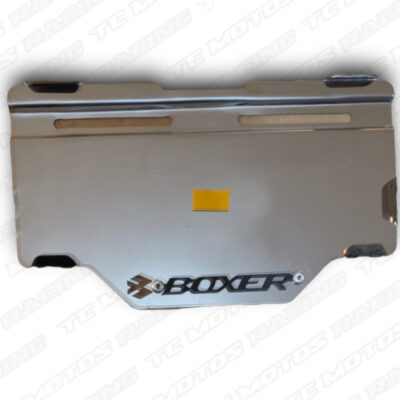 Porta placa acero Boxer cl20 D3 negro