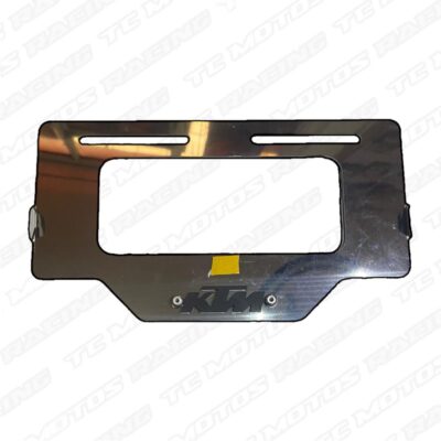 Porta placa acero Ktm 3D negro