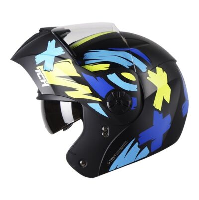 Casco ICH abatible 3110 Brushter negro mate/azul