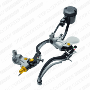 MANIGUETAS CON BOMBA TIPO BREMBO RC 19 DEPOSITO GRANDE GRIS