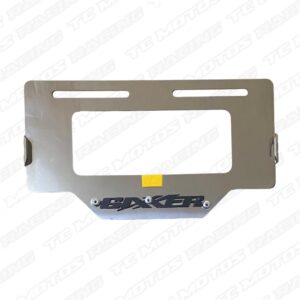 Porta placa acero Gixxer 3D negro