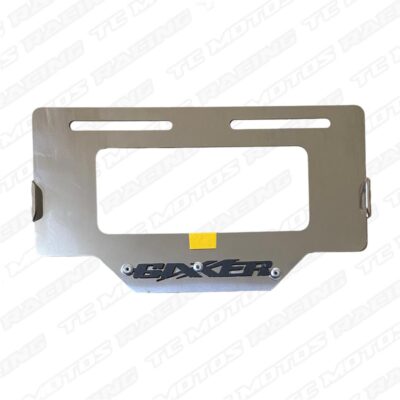 Porta placa acero Gixxer 3D negro