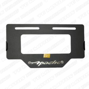 Porta placa acero Apache 3D cromo