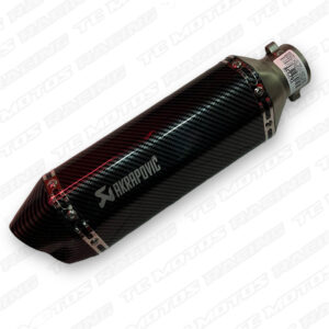 EXOSTO AKRAPOVIC TIPO 6 LADOS DOBLE SALIDA CARBONO