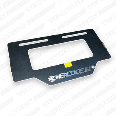 Porta placa acero Boxer 3D cromo