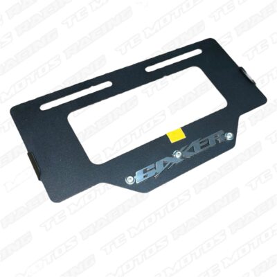 Porta placa acero Gixxer 3D cromo