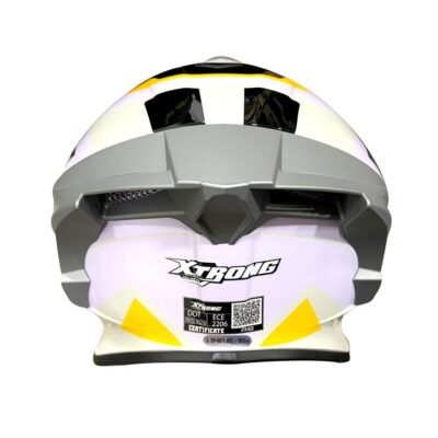 Casco Xtrong XTR820 blanco/brillo mostaza