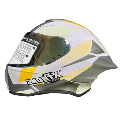 Casco Xtrong XTR820 blanco/brillo mostaza