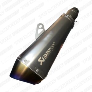 Exosto Akrapovic 5 lados plateado punta tornasol