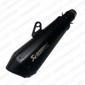 Exosto Akrapovic 5 lados plateado punta tornasol
