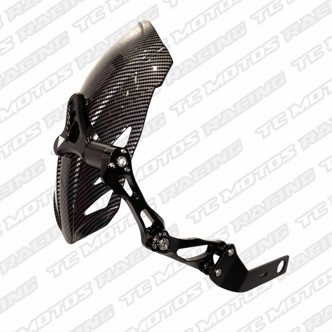 GUARDABARRO TRASERO ALUMINIO CARBONO NEGRO