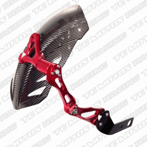 GUARDABARRO TRASERO ALUMINIO CARBONO ROJO