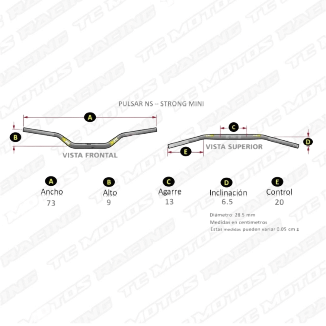 MANUBRIO PROTAPER ENDURO 1.125 MACIZO