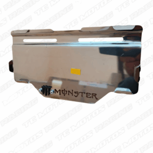 Porta placa acero Monster CL20 3D negro