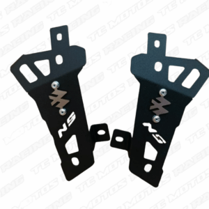 PROTECTOR RADIADOR ACERO NEGRO LATERAL NS 200 3D CROMO