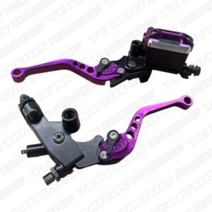 MANIGUETA DE ALUMINIO CON BOMBA DE FRENO DE LUJO MORADA