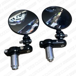 ESPEJO CAFE RACER REDONDO CON ABRAZADERA