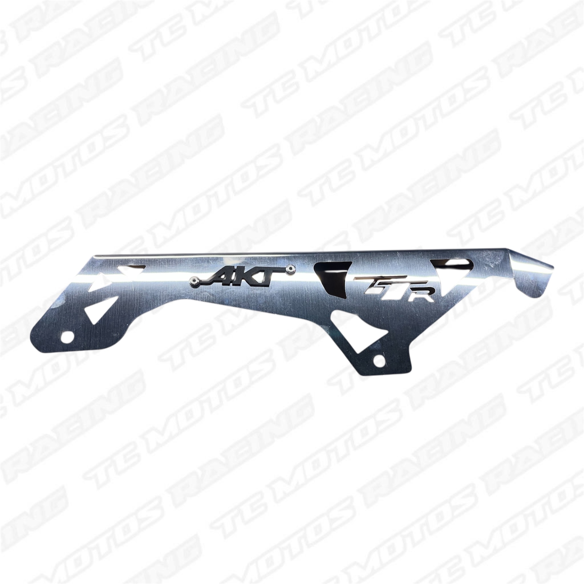 GUARDA CADENA ACERO CROMO TTR 3D NEGRO