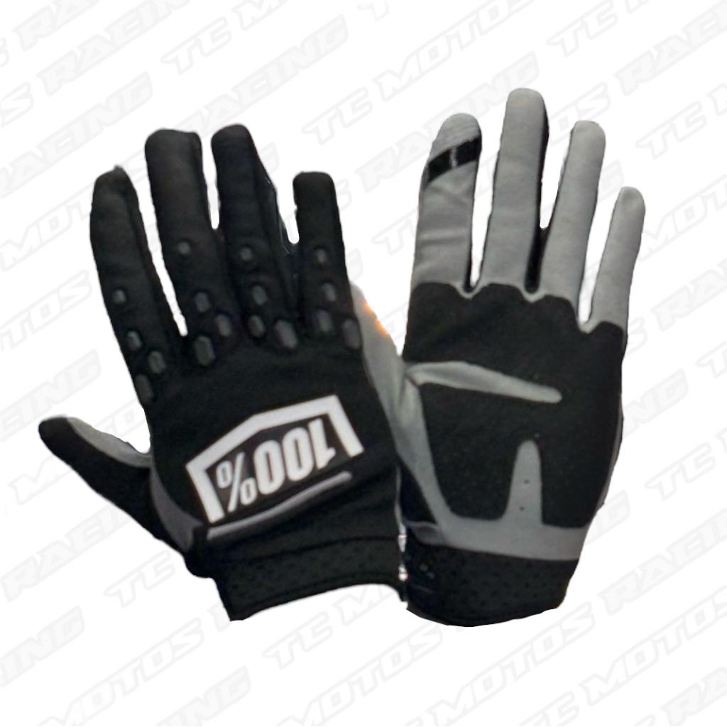 GUANTE PUNTOS NEGRO/GRIS 100%