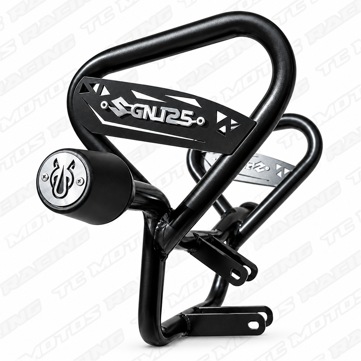 DEFENSA ALERON NEGRA GN 125 H/FI ABS TOPE ACERO