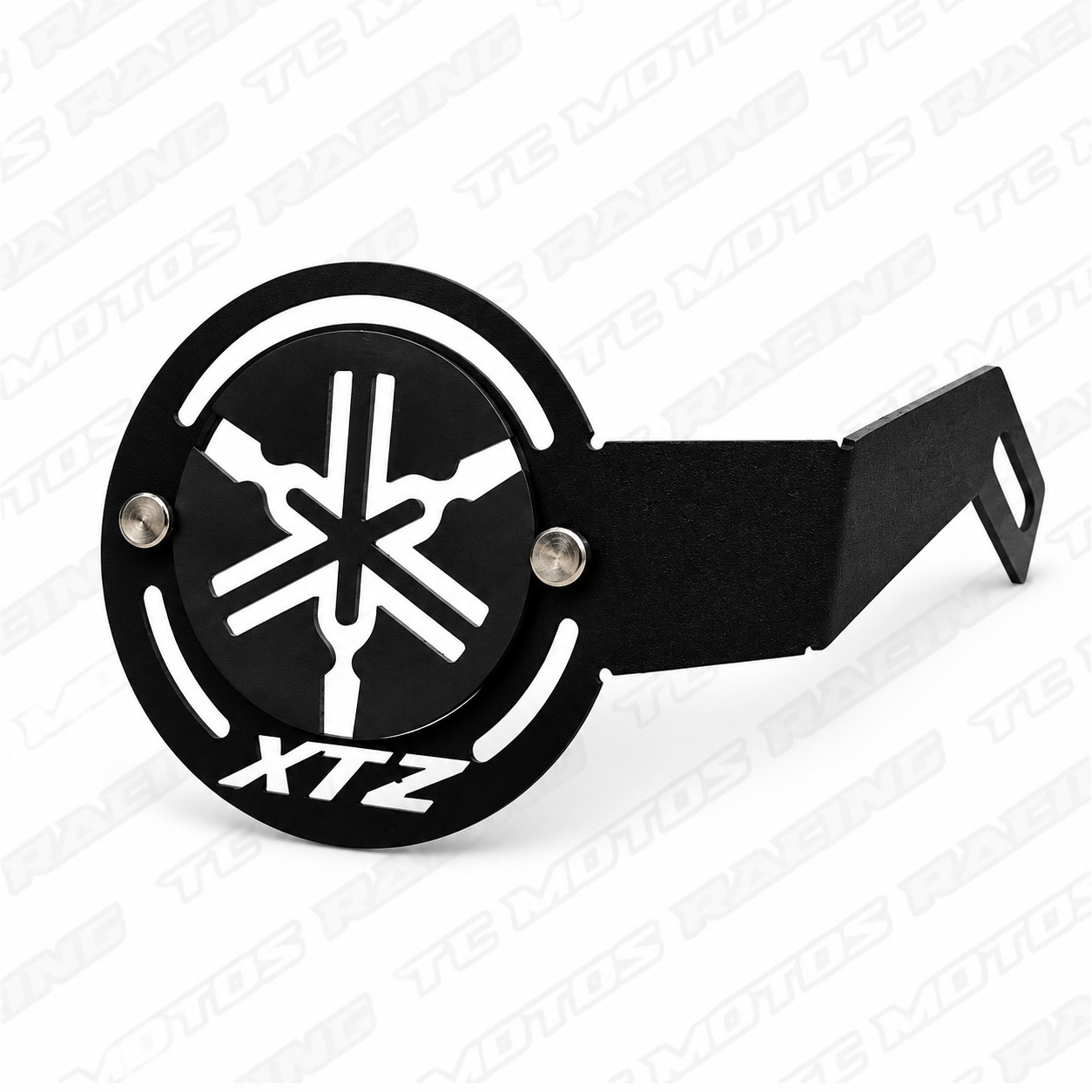 EMBLEMA SALIDA EXOSTO ACERO NEGRO XTZ 150